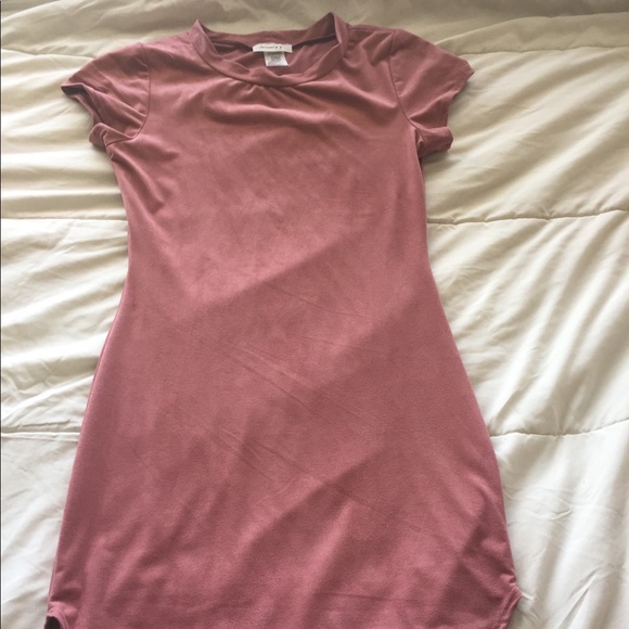 Body con pink suede dress - Picture 4 of 4